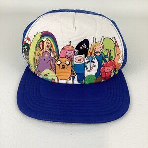 Adventure Time Group Trucker Snapback Hat Character Mesh Back Finn Jake 2012